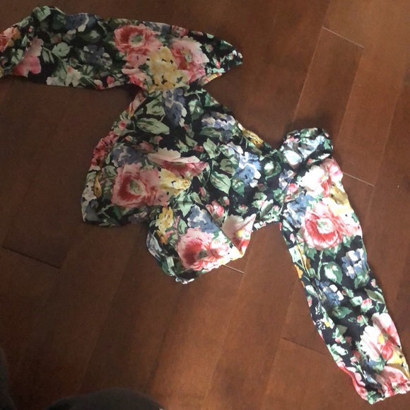 Cute zara floral crop top - Picture 2 of 4
